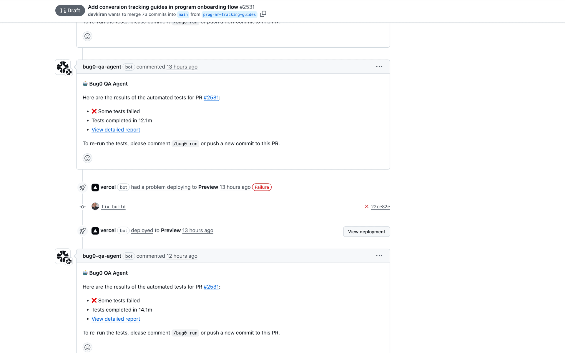Bug0 adding comments to GitHub PRs