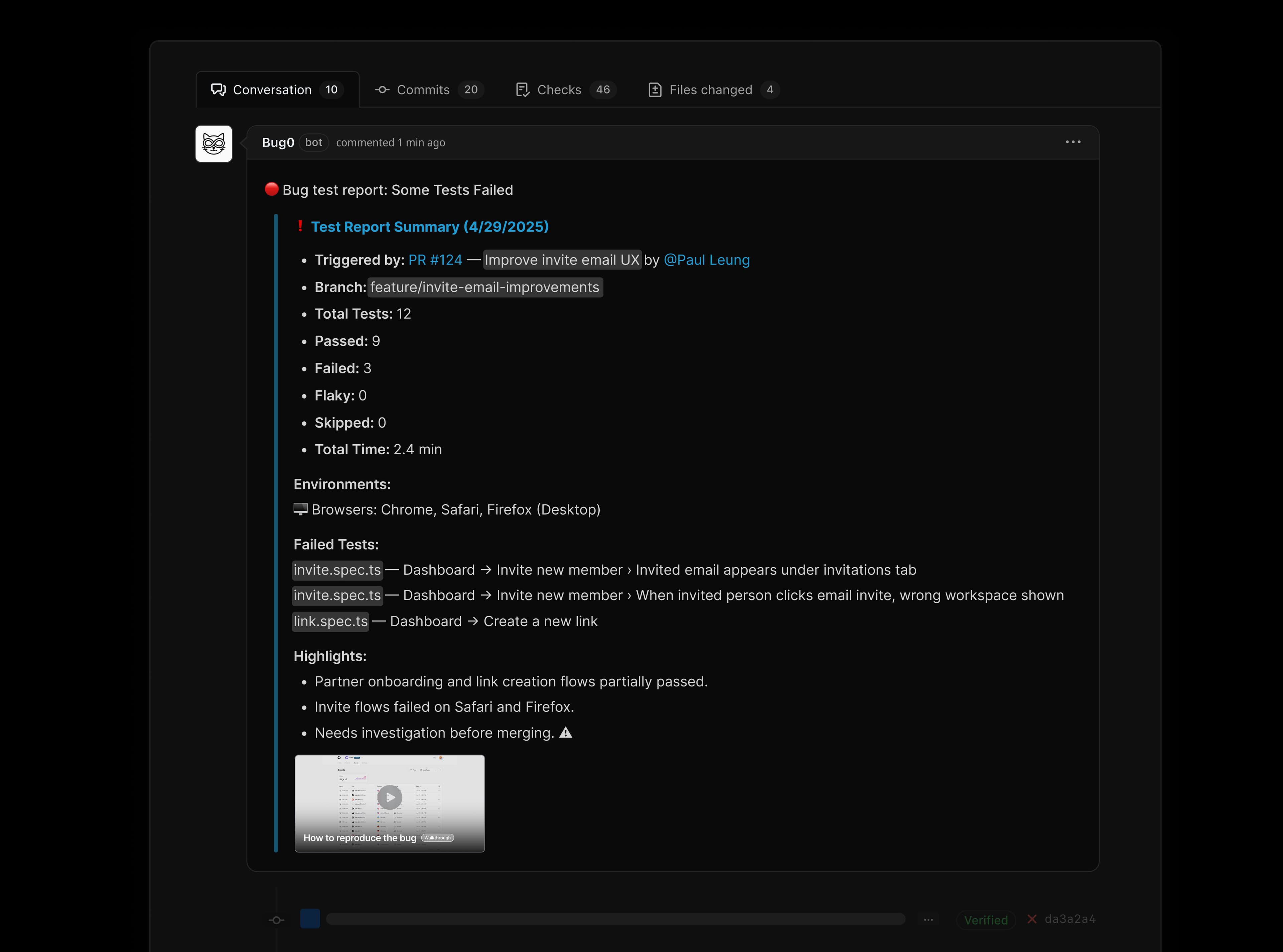 Bug0 product screenshot 3