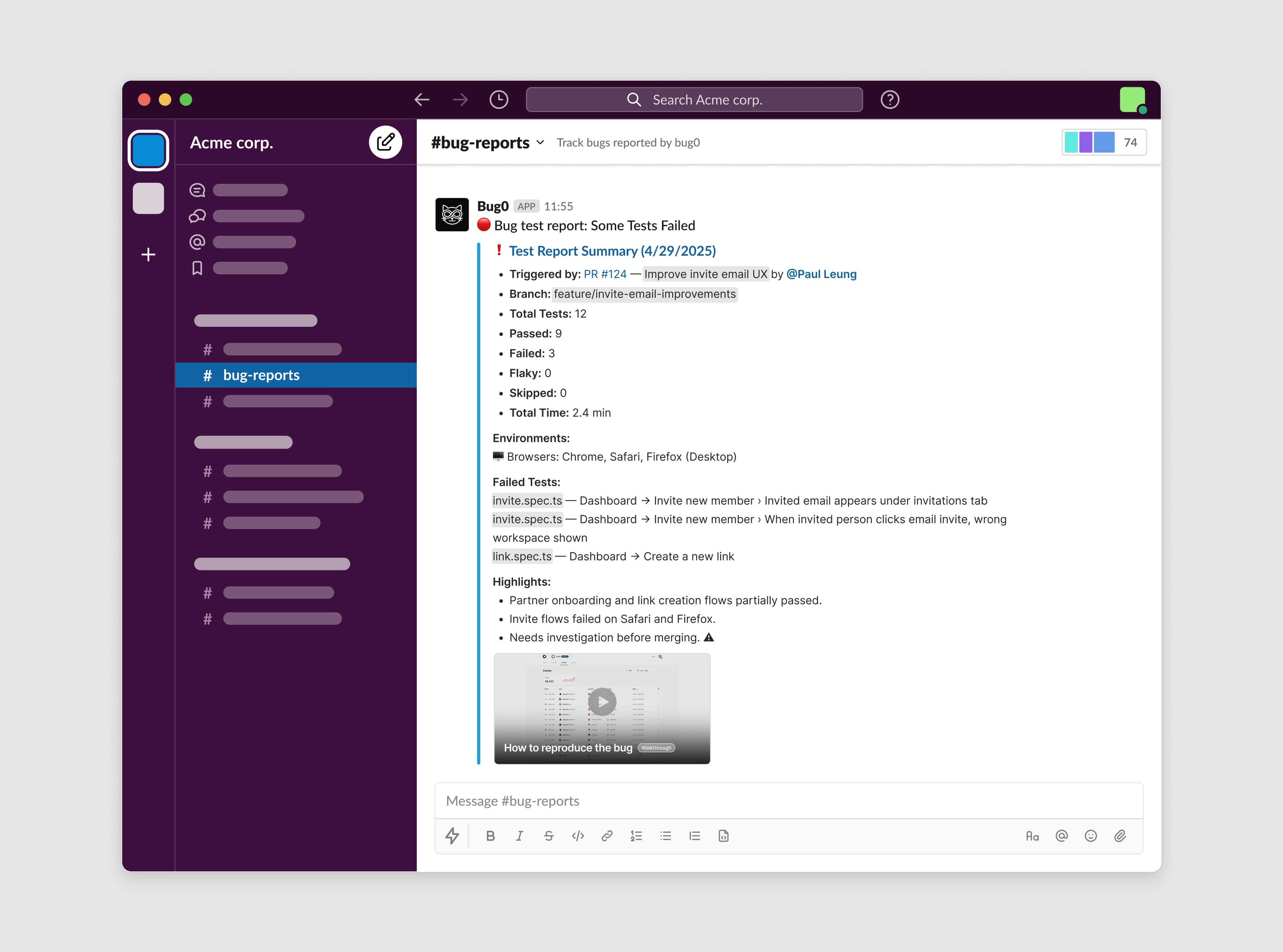 Bug0 product screenshot 5