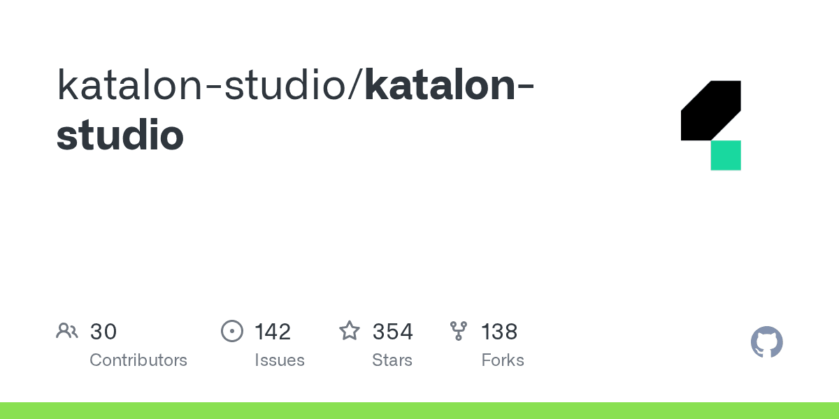Katalon Studio GitHub Repository